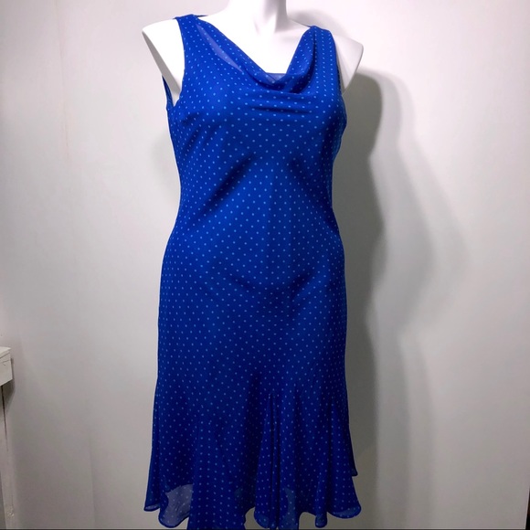 Chaps Dresses & Skirts - NWT Chaps Polka Dotted Sleeveless Dress Size 14